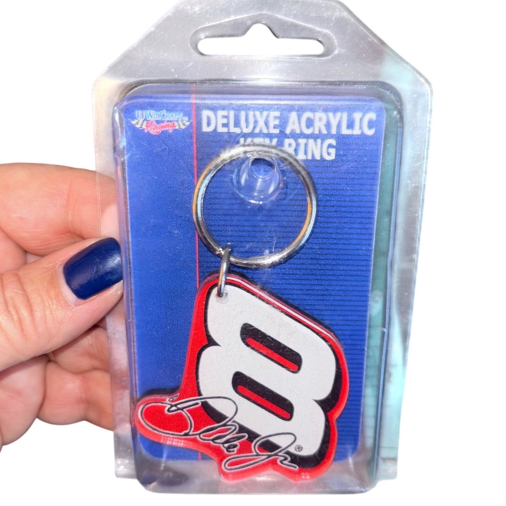 Dale Earnhardt Jr 8 | Deluxe Acrylic Key Ring‎ | WinCraft Racing | NASCAR | NEW
